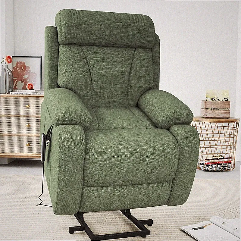 Heavy Duty Power Lift Recliner Chair with Massage & Heat for Elderly – Red/G