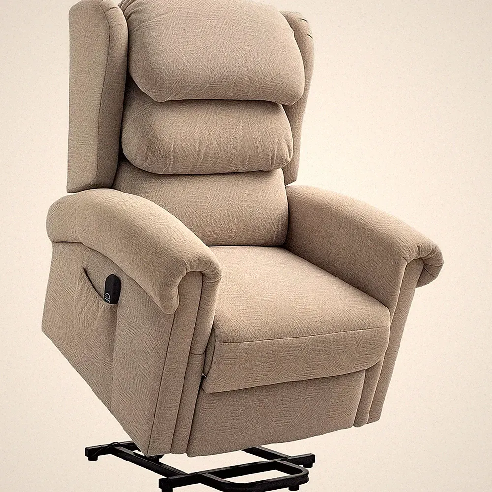 Power Lift Recliner Chair for Elderly, Velvet Electric Riser and Recliner Armcha