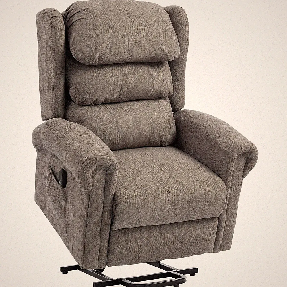 Velvet-Feel Electric Riser Recliner Chair, Power Lift Recliner Chair for Elderly